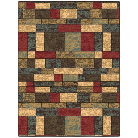 Ottomanson Boxes Area Rug 5' x 6'6" - Non Slip Low Pile Carpet, Multicolor price history and forecast - Ottomanson OTH2309-5X7