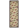thumbnail image 1 of Ottomanson Non-Slip Hallway Runner Rug 20" x 59" Perfect for High Traffic Areas, Beige Butterfly, 1 of 8