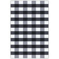 thumbnail image 1 of Ottomanson 3'3" x 4'7" Area Rug – Non-Slip Low Pile Stain Resistant Rug for Bedroom & Entryway, Buffalo Plaid Black/White, 1 of 12
