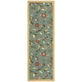 thumbnail image 1 of Ottomanson Floral Bathroom Runner Rug 20" x 59" - Non Slip Low Pile Carpet, Seafoam Green, 1 of 13