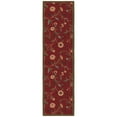 thumbnail image 1 of Ottomanson Floral Kitchen Runner Rug 1'10" x 6' - Non Slip Low Pile Carpet, Red, 1 of 13
