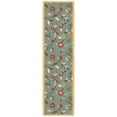 thumbnail image 1 of Ottomanson Floral Kitchen Runner Rug 1'10" x 6' - Non Slip Low Pile Carpet, Seafoam Green, 1 of 13