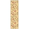 thumbnail image 1 of Ottomanson Floral Hallway Runner Rug 2'7" x 9'10" - Non Slip Low Pile Carpet, Beige, 1 of 5
