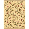 thumbnail image 1 of Ottomanson Floral Area Rug 5' x 6'6" - Non Slip Low Pile Carpet, Beige, 1 of 8