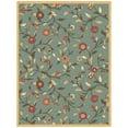 thumbnail image 1 of Ottomanson Floral Area Rug 5' x 6'6" - Non Slip Low Pile Carpet, Seafoam Green, 1 of 8