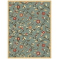 thumbnail image 1 of Ottomanson Floral Area Rug 5' x 6'6" - Non Slip Low Pile Carpet, Seafoam Green, 1 of 8