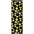 thumbnail image 1 of Ottomanson Machine Washable Non-Slip Rubberback Lemons 2x5 Kitchen Runner Rug, 20" x 59", Black, 1 of 8