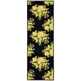 thumbnail image 1 of Ottomanson Non-Slip Rubberback Lemons 2x5 Kitchen Runner Rug, 20" x 59", Black, 1 of 8