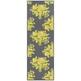 thumbnail image 1 of Ottomanson Lemons Bathroom Runner Rug 20" x 59" - Non Slip Low Pile Carpet, Gray, 1 of 8
