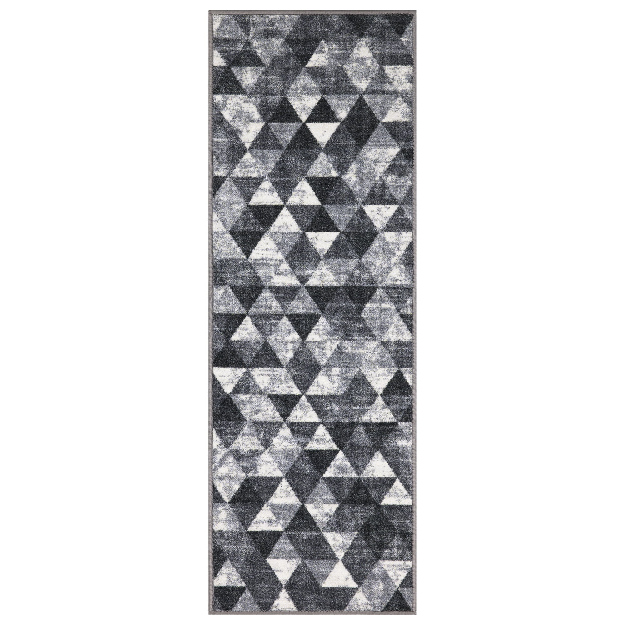 Ottomanson Machine Washable Non-Slip Rubberback Modern Geometric 2x5 ...