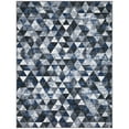 thumbnail image 1 of Ottomanson Non-Slip Area Rug for Living Room 5' x 6'6" Durable Low Profile Carpet, Navy Triangles, 1 of 9