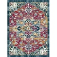 thumbnail image 1 of Ottomanson Non-Slip Small Area Rug for Entryway 2'3" x 3' Easy Clean & Durable Kitchen Mat, Red/Blue Oriental, 1 of 8