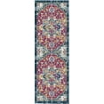 thumbnail image 1 of Ottomanson Non-Slip Hallway Runner Rug 20" x 59" Perfect for High Traffic Areas, Red/Blue Oriental, 1 of 8