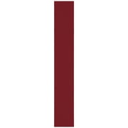 Ottomanson Non-Slip Rubberback Modern Solid 2x12 Indoor Runner Rug, 1'10" x 12', Red