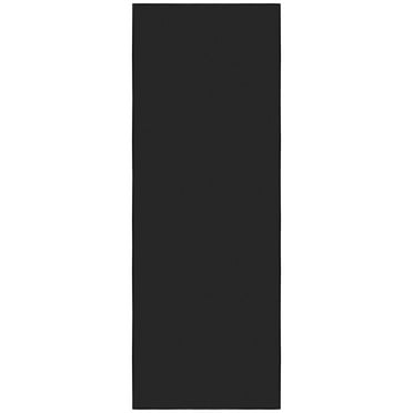 Ottomanson Non-Slip Rubberback Modern Solid 2x6 Indoor Runner Rug, 2'2" x 6', Black