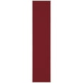 thumbnail image 1 of Ottomanson Solid Aisle Runner Rug 2'7" x 12' - Non Slip Low Pile Carpet, Red, 1 of 15