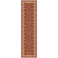 thumbnail image 1 of Ottomanson Floral Hallway Runner Rug 2'7" x 9'6" - Non Slip Low Pile Carpet, Red, 1 of 13