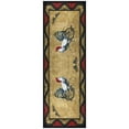 thumbnail image 1 of Ottomanson Machine Washable Non-Slip Rubberback Rooster 2x5 Kitchen Runner Rug, 20" x 59", Beige/Black, 1 of 9