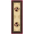 thumbnail image 1 of Ottomanson Machine Washable Non-Slip Rubberback Rooster 2x5 Kitchen Runner Rug, 20" x 59", Beige/Red, 1 of 8