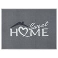 thumbnail image 1 of Ottomanson Machine Washable Non-Slip Rubberback Sweet Home 2x3 Indoor Area Rug, 2' x 3', Gray, 1 of 8
