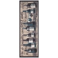 thumbnail image 1 of Ottomanson Machine Washable Non-Slip Rubberback Wine 2x5 Kitchen Runner Rug, 20" x 59", Gray, 1 of 8