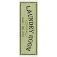 thumbnail image 1 of Ottomanson Machine Washable Text 2x5 Flatweave Cotton Laundry Room Runner Rug, 20" x 59", Beige, 1 of 8