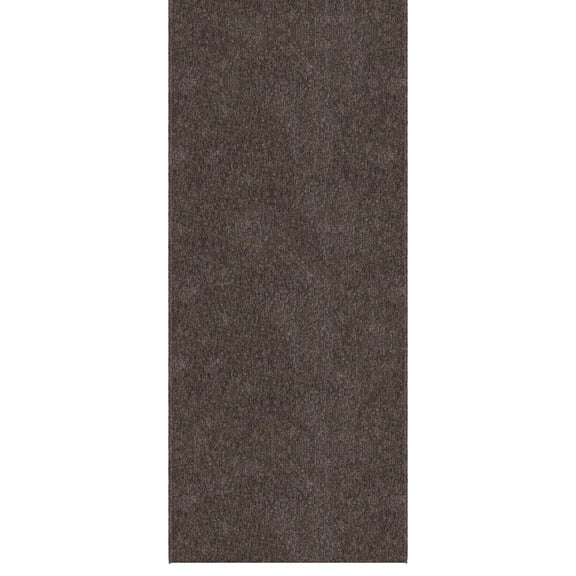 Ottomanson Modern Entryway Rug 3x3 Non-Slip Area Rug for Kitchen Bedroom Bathroom, 2'7" x 3', Brown