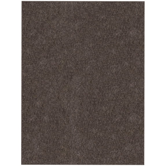 Ottomanson Non-Slip Area Rug for Living Room 2'7" x 5' Stain-Resistant Low Pile Floor Carpet, Brown