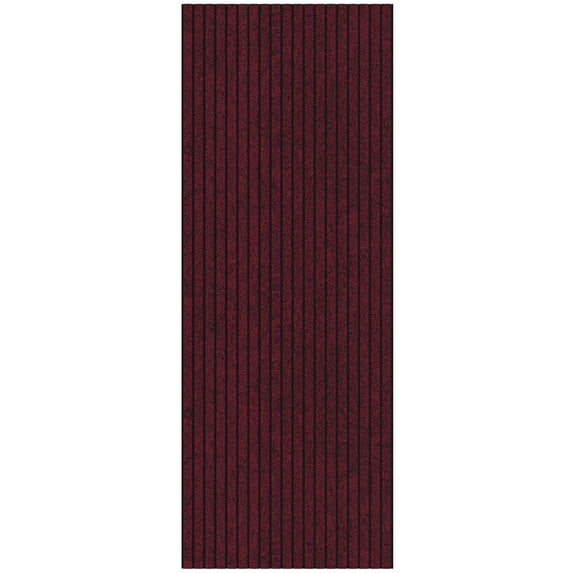 Ottomanson Non-Slip 2-Piece Entryway Rug Set, Utility Door Mat & Runner for Mudroom, Traps Dirt & Mud, 2' x 3' & 2' x 5', Red/Black