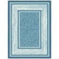 thumbnail image 1 of Ottomanson Border Indoor Doormat 2'3" x 3' - Non Slip Low Pile Area Rug for Entryway, Blue, 1 of 11