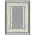 thumbnail image 1 of Ottomanson Border Indoor Doormat 2'3" x 3' - Non Slip Low Pile Area Rug for Entryway, Light Gray, 1 of 11