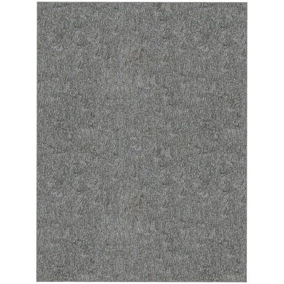 Ottomanson Non-Slip Area Rug for Living Room 5' x 6'6" Stain-Resistant Low Pile Floor Carpet, Gray