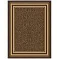 thumbnail image 1 of Ottomanson Border Area Rug 5' x 6'6" - Non Slip Low Pile Carpet, Dark Brown, 1 of 8