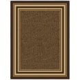 thumbnail image 1 of Ottomanson Border Area Rug 5' x 6'6" - Non Slip Low Pile Carpet, Dark Brown, 1 of 8