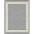 thumbnail image 1 of Ottomanson Border Area Rug 5' x 6'6" - Non Slip Low Pile Carpet, Light Gray, 1 of 9