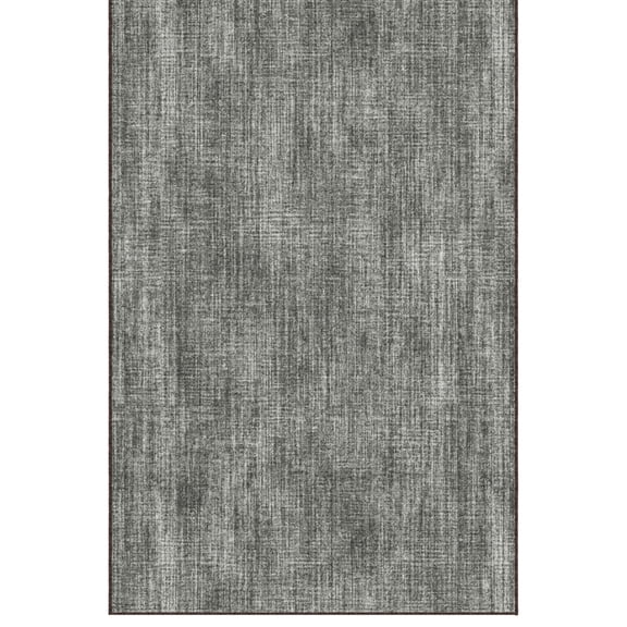 Ottomanson Non-Slip Extra Large Area Rug 7'10" x 23' Low Pile Living Room Carpet, Solid Brown