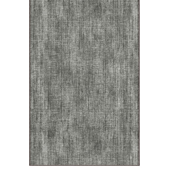 Ottomanson Non-Slip Extra Large Area Rug 7'10" x 25' Low Pile Living Room Carpet, Solid Brown
