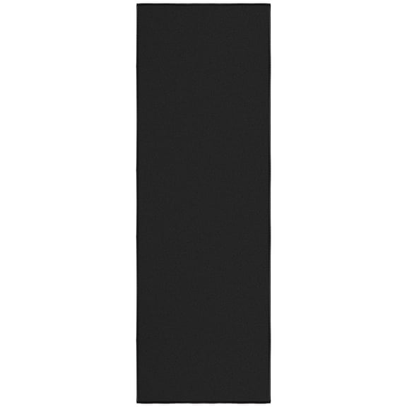 Ottomanson 2x4 Non-Slip Area Rug for Entryway Kitchen Stain-Resistant Small Carpet, 2' x 4', Black