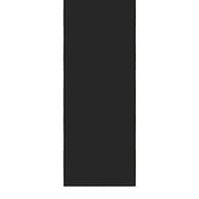 Ottomanson Kitchen Runner Rug Non-Slip Low Pile Stain Resistant, Solid Black, 1'10.5" x 5'