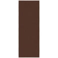 thumbnail image 1 of Ottomanson Solid Kitchen Runner Rug 1'10" x 6' - Non Slip Low Pile Carpet, Brown, 1 of 14