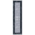 thumbnail image 1 of Ottomanson Border Kitchen Runner Rug 1'10" x 7' - Non Slip Low Pile Carpet, Gray/Navy, 1 of 14