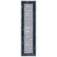 thumbnail image 1 of Ottomanson Border Kitchen Runner Rug 1'10" x 7' - Non Slip Low Pile Carpet, Gray/Navy, 1 of 14