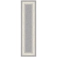 thumbnail image 1 of Ottomanson Non-Slip Hallway Runner Rug 3x10 Rubberback Border Indoor Rug, 2'7" x 9'10", Light Gray, 1 of 11