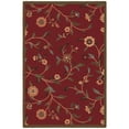 thumbnail image 1 of Ottomanson Non-Slip Indoor Entryway Rug 1'10.5" x 3' – Low Pile Stain Resistant Door Mat, Floral Red, 1 of 7