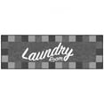 thumbnail image 1 of Ottomanson Non-Slip Rubberback Checkered 2x5 Laundry Room Runner Rug, 20" x 59", Black, 1 of 11