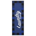 thumbnail image 1 of Ottomanson Non-Slip Rubberback Checkered 2x5 Laundry Room Runner Rug, 20" x 59", Blue, 1 of 8