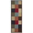 thumbnail image 1 of Ottomanson Non-Slip Rubberback Checkered 8.5" x 26" Indoor Stair Treads, 7 Pack, Multicolor, 1 of 15