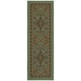 thumbnail image 1 of Ottomanson Medallion Bathroom Runner Rug 20" x 59" - Non Slip Low Pile Carpet, Seafoam Green, 1 of 13