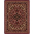 thumbnail image 1 of Ottomanson Medallion Area Rug 5' x 6'6" - Non Slip Low Pile Carpet, Red, 1 of 8