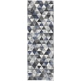 thumbnail image 1 of Ottomanson Non-Slip Hallway Runner Rug 20" x 59" Perfect for High Traffic Areas, Navy Triangles, 1 of 8